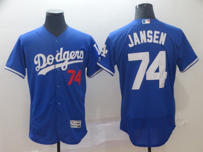 Men Los Angeles Dodgers #74 Jansen Blue Elite MLB Jersey